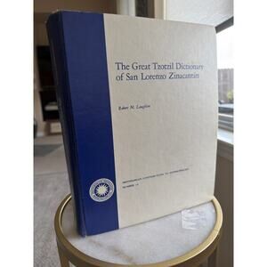Signed 1975 The Great Tzotzil Dictionary of San Lorenzo Zinacantán